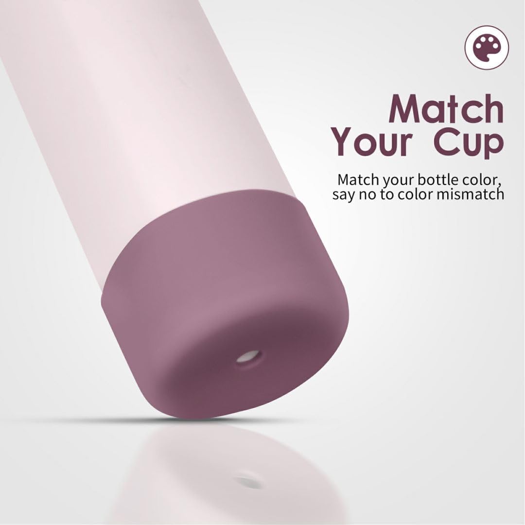 Owala Silicone Water Bottle Boot - Protective Anti-Scratch Sleeve Cover for 24oz, 32oz, 40oz Bottles | Mauve