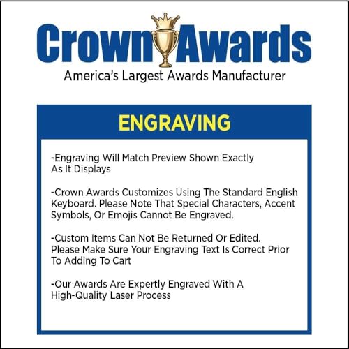 10 Custom Crystal Trophy - 8" Personalized Apex Award with Engraving