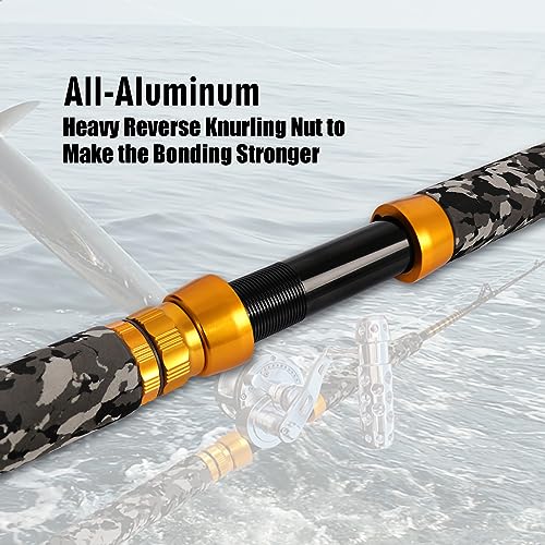 Fiblink 6' Saltwater Offshore Trolling Rod - 1 Piece, 80-120lbs, Straight