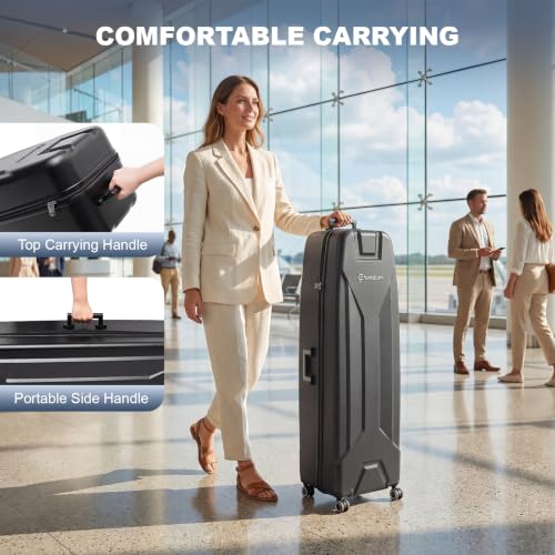 Sturdum Hard Golf Travel Case with TSA Lock & 360° Wheels - Impact-Resistant