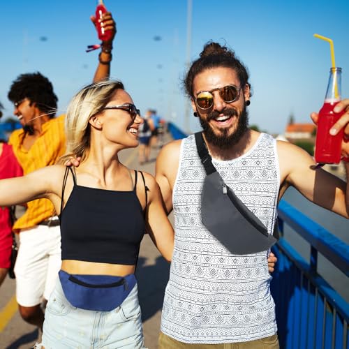 Neon Fanny Packs Bulk - Colorful Waist Bags for Festivals & Travel - Classic Color 60 Pack