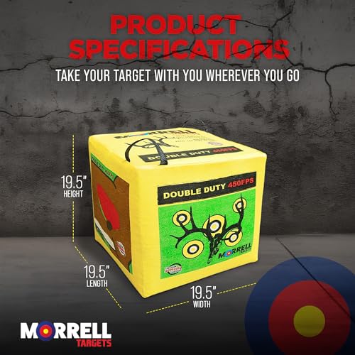Morrell Double Duty 450 FPS Cube Field Point Archery Target - Yellow (Variation 1)