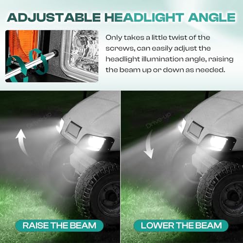 Golf Cart LED Light Kit for EZGO TXT 1996-2013 Headlights & Taillights, Waterproof 12V