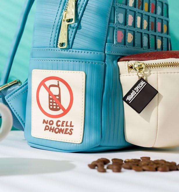 Loungefly Gilmore Girls Luke's Diner Coffee Mug Shoulder Bag - Faux Leather, 10.5x9x4.5"