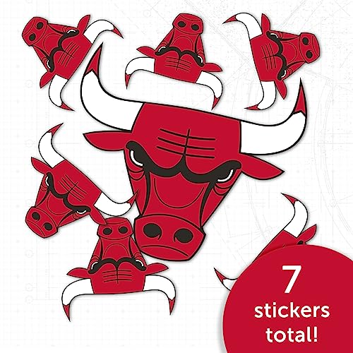 Chicago Bulls Sticker Decal - 8.5x11in Vinyl Sports Fan Sticker Sheet - Desert Cactus
