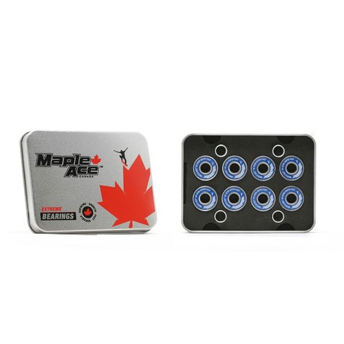 MAPLE ACE 608-2RS Skateboard, Inline Roller Skate, Scooter 8 Bearings Blue Rubber Sealed