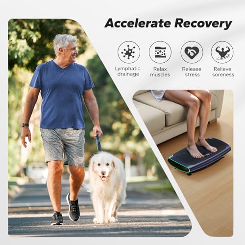 MERACH CV60 4D Vibration Plate Exercise Machine Blue - 120 Speeds & 3 Presets
