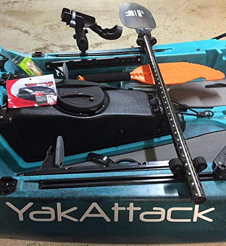 2 Pack Kayak Paddle Holder Mounts for Track Systems - Black