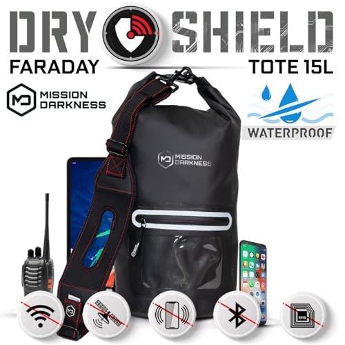 Mission Darkness 15L Waterproof Faraday Dry Bag for Electronic Device Security