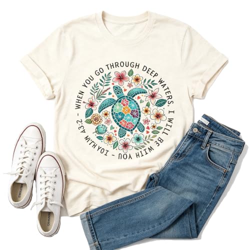 Women Vacation Outfit - Christian Bible Verse Shirt