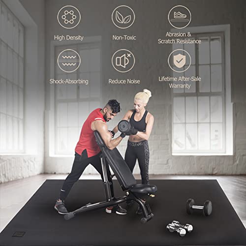 Extra Large Exercise Mat 6x8 ft - Non-Slip Workout Yoga & Cardio Mat