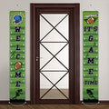 Football Field Banner Decorations Welcome & Match Time - 71x12 Inches, 2 Pack