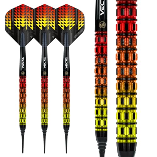 Winmau Firestorm 20 Soft Tip Darts - 90% Tungsten, Slim Precision, Includes Flights & Shafts