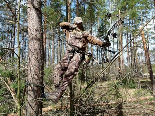Bark Camo UIIHUNT Gen 2 Tree Saddle Hunting Seat - Ultra Comfortable & Lightweight