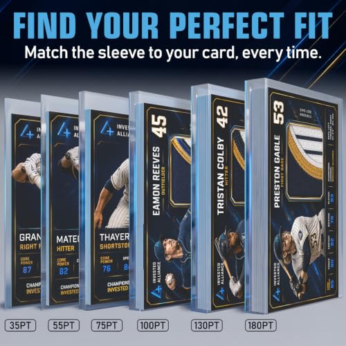Invested Alliance Standard 10,000 Count Thick & Premium Card Sleeves for Baseball & Football Trading Cards