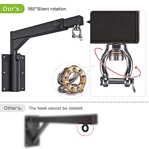 Heavy Duty Wall Mount Punching Bag Hanger with 4 Chains - Supports 800 lbs