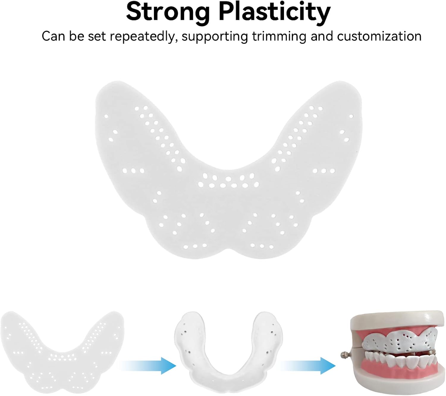 Skiennix Sports Mouth Guard - EVA Shock-Absorbing Protector for Boxing, Basketball, Soccer | White, 1PC