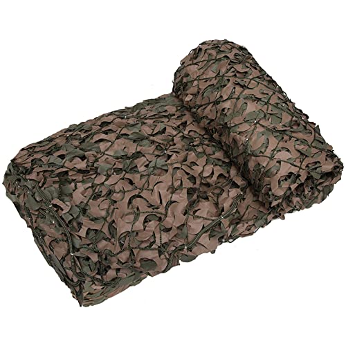 Small Camouflage Netting 9'10" x 9'10" Green/Brown Waterproof & UV Resistant