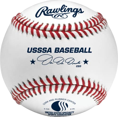 Youth USSSA Baseballs - Competition Grade, 1 Dozen - Raised Seams & Durable Cover