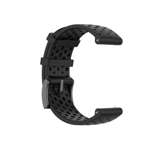INF Silicone Replacement Band for Suunto 7/9 / 9Baro / D5 / Spartan/Fossil Nate/Q Silicone Strap Sport Wristband for Men&Women Adjustable fitness Replacement Bands, Black-Small