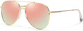TJUTR Aviator Sunglasses - Polarized UV400 Protection | Tangle-Free Metal Frame Shades for Men & Women