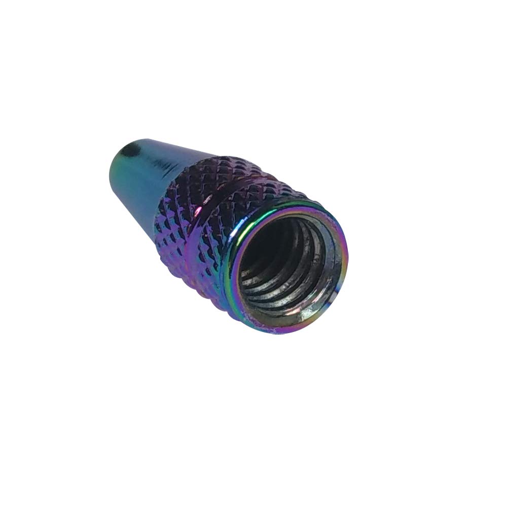 Yuauy 5 Pcs Fantasy Colorful MTB Presta Bike Bicycle Road Racing Coloured Metal Anodized Machined Aluminum Alloy Tire French Style Valve Cap Dust Covers