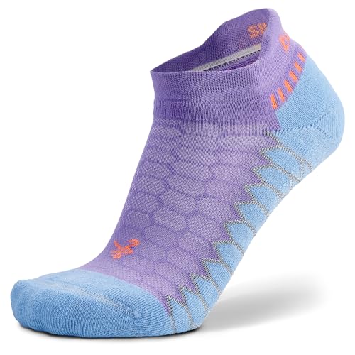 Balega Silver Compression No Show Athletic Running Socks - Medium / Lavender