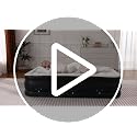 Sweetcrispy Queen Air Mattress, Inflatable Bed