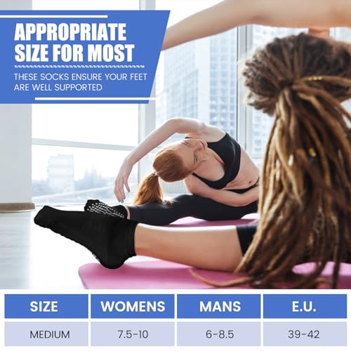 Liitrsh 100 Pairs Non Slip Yoga Socks with Grips for Men Women Pilates Barre
