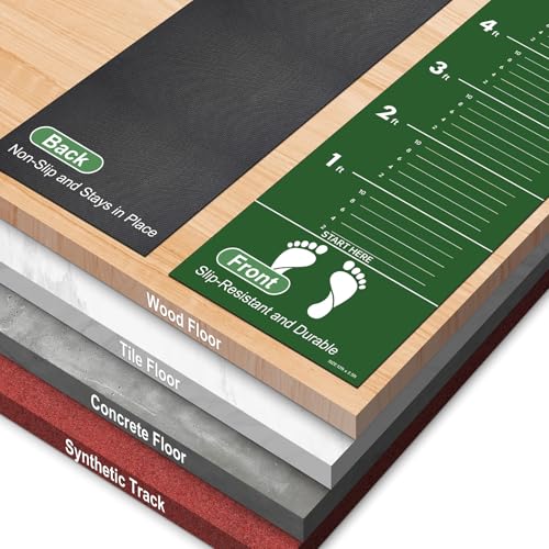 Indoor Long Jump Measurement Mat for PE & Track Training - 12 ft