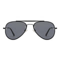 VIVIENFANG Black Sunglasses Woman, Retro Polarized Sun Glasses for Men, Super Dark Shades Womens UV400 Protection VF2224A
