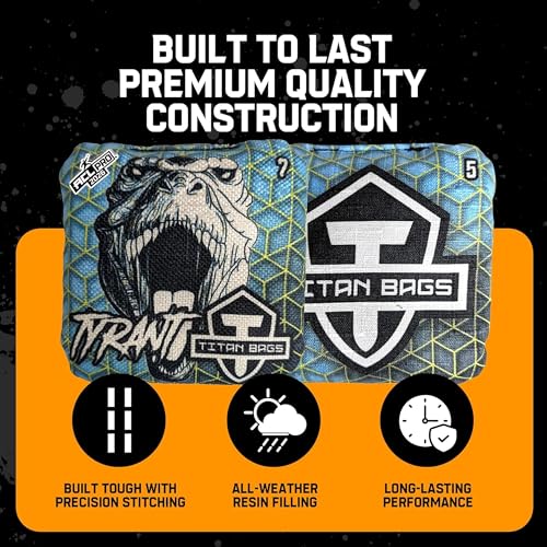 WGC Titan Bags Tyrant ACL Cornhole Bags Geo Set of 4 Speed 5/7 - Professional Regulation