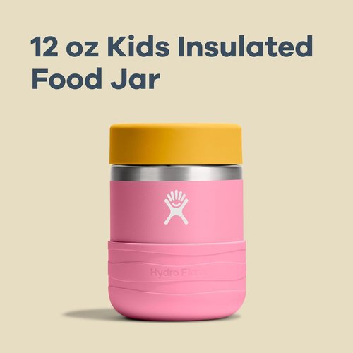 Hydro Flask Insulated Food Container - 12 Oz Snack Jar for Kids - Stylish Anemone Purple Lunch Box