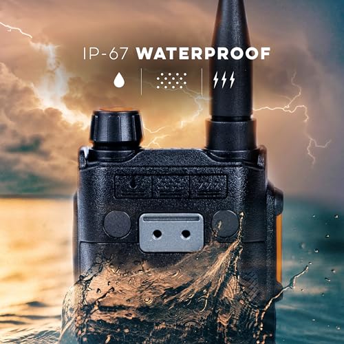 BTECH UV-PRO IP67 Dual Band VHF/UHF Handheld Two-Way Radio - Black, GPS, Bluetooth, APRS, NOAA Weather