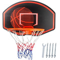 GOSR Large Wall Mounted Basketball Hoop 36x24 Backboard for Indoor Outdoor Play