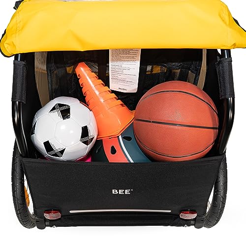 Burley Bee 2-Seat Kids Bike Trailer - Lightweight, Safe & Adjustable