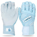 Carolina Blue Adult Medium Batting Gloves with Powerstrap - Baseball & Softball