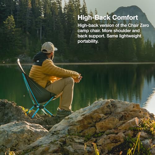 Ultralight Camping Chair with High Back - Black, Helinox Chair Zero
