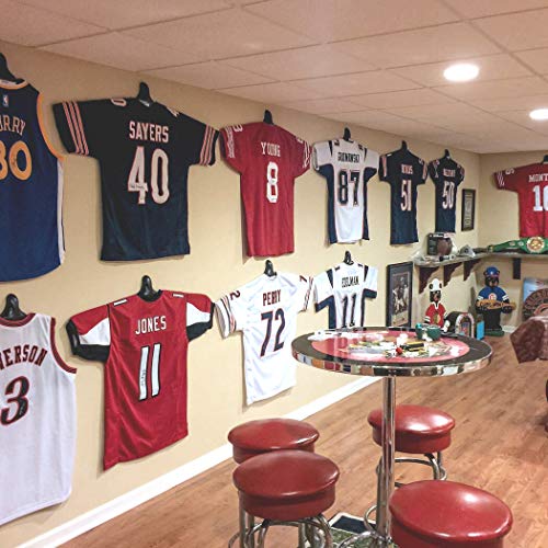 ChalkTalkSPORTS JerseyGenius Adjustable Jersey Hanger 3 Pack Wall Mount