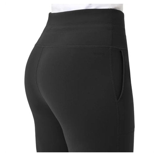 Mondetta Women's Stretch High Rise Straight Leg Active Pant (US, Alpha, Large, Regular, Regular, Black)