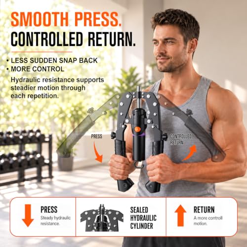 Adjustable Hydraulic Arm Trainer for Chest and Upper-Body Workout