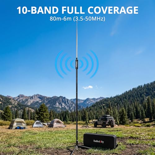 Radioddity HF-010 10-Band Portable HF Antenna for Field Operations