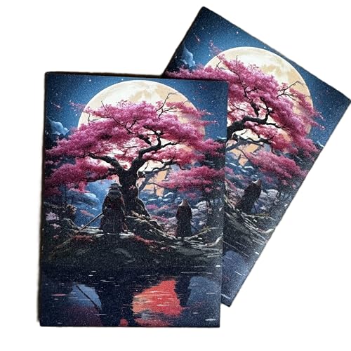 Honor Foxtrot Designs TCG Art Card Sleeves - Cherry Blossom & Samurai Design, 100 Pack