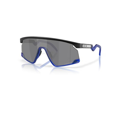 Oakley BXTR OO9280 928015 39MM Matte Black/Prizm Black Shield Sunglasses for Men for Women+ Bundle Accessory Leash Kit, Microfiber Pouch