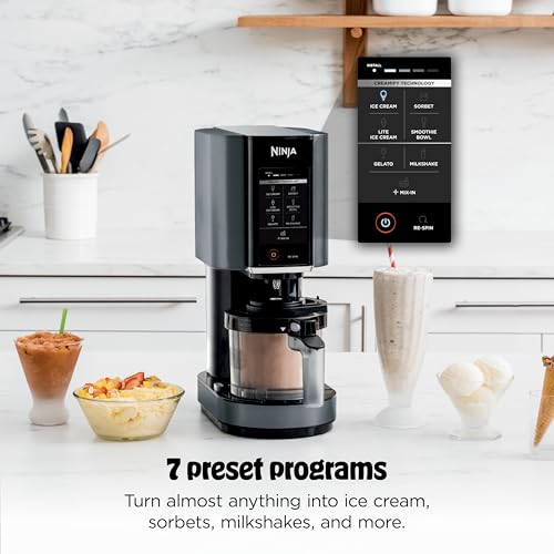 Ninja CREAMi 7-in-1 Ice Cream Maker with 1 Pint | NC299AMZ - Frozen Dessert Maker