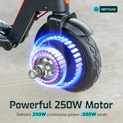 Gotrax GXL V2 Electric Scooter for Adults - Matt Black, 8.5" Tires, 12 Mile Range, 15.5 MPH, Foldable, 250W