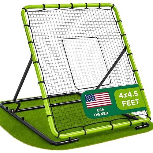 Baseball & Softball Rebounder Net - Portable Fielding Trainer for Solo Practice