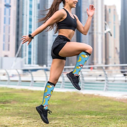 Compression Socks for Women & Men 15-20 mmHg - Supportive Knee Highs