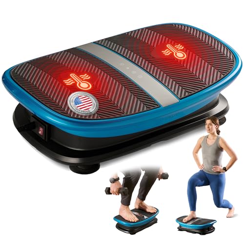 Vibra Voice & Thermo Vibration Plate - Large Black | Heat & Voice Control
