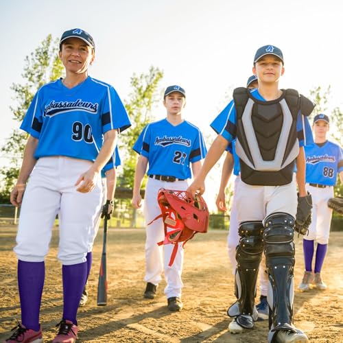 Haysandy Purple Soccer & Baseball Socks 72 Pairs High Tube Sport Team Bulk Unisex Youth